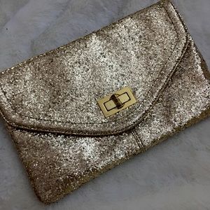 ALDO Gold sparkle purse/clutch
